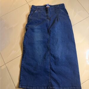 Indulgence Denim Maxi Skirt Sz 10